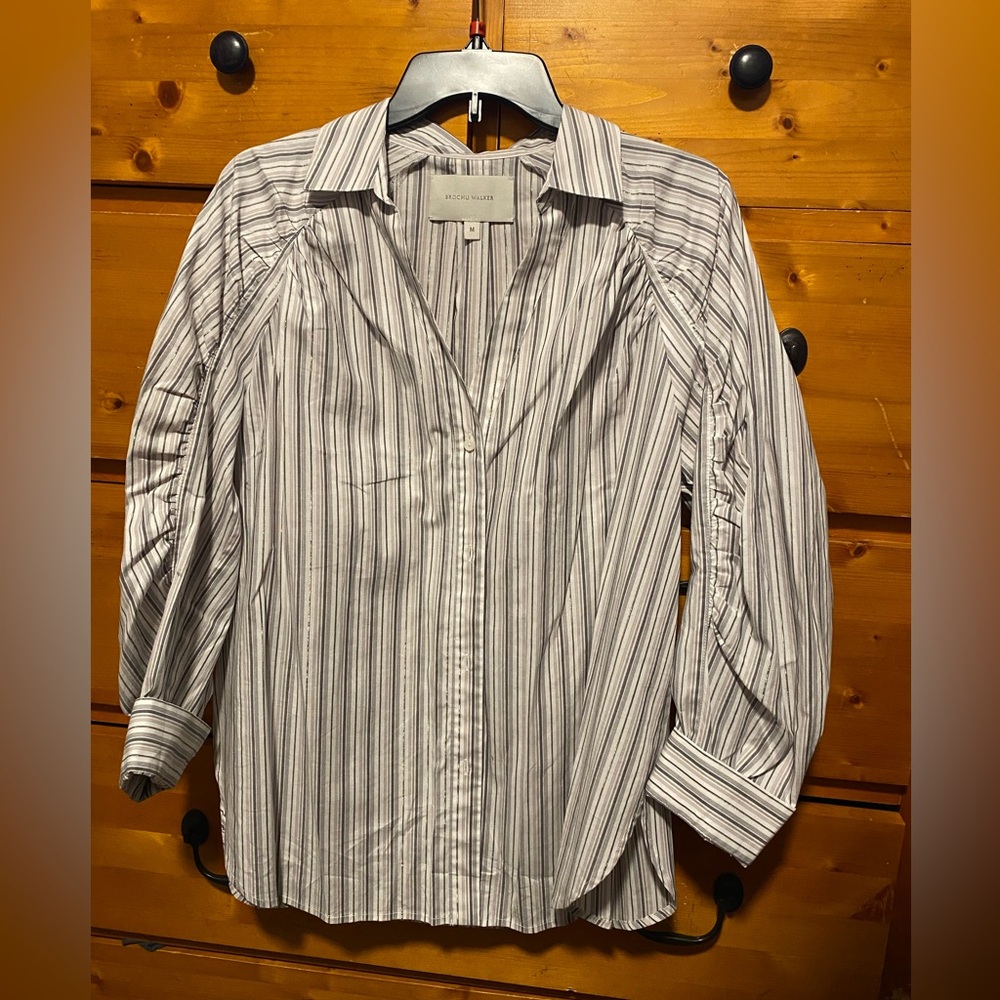 Brochu Walker Striped Button-Up Shirt.